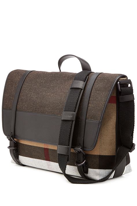 mens messenger bag burberry|Burberry duffle bag men's.